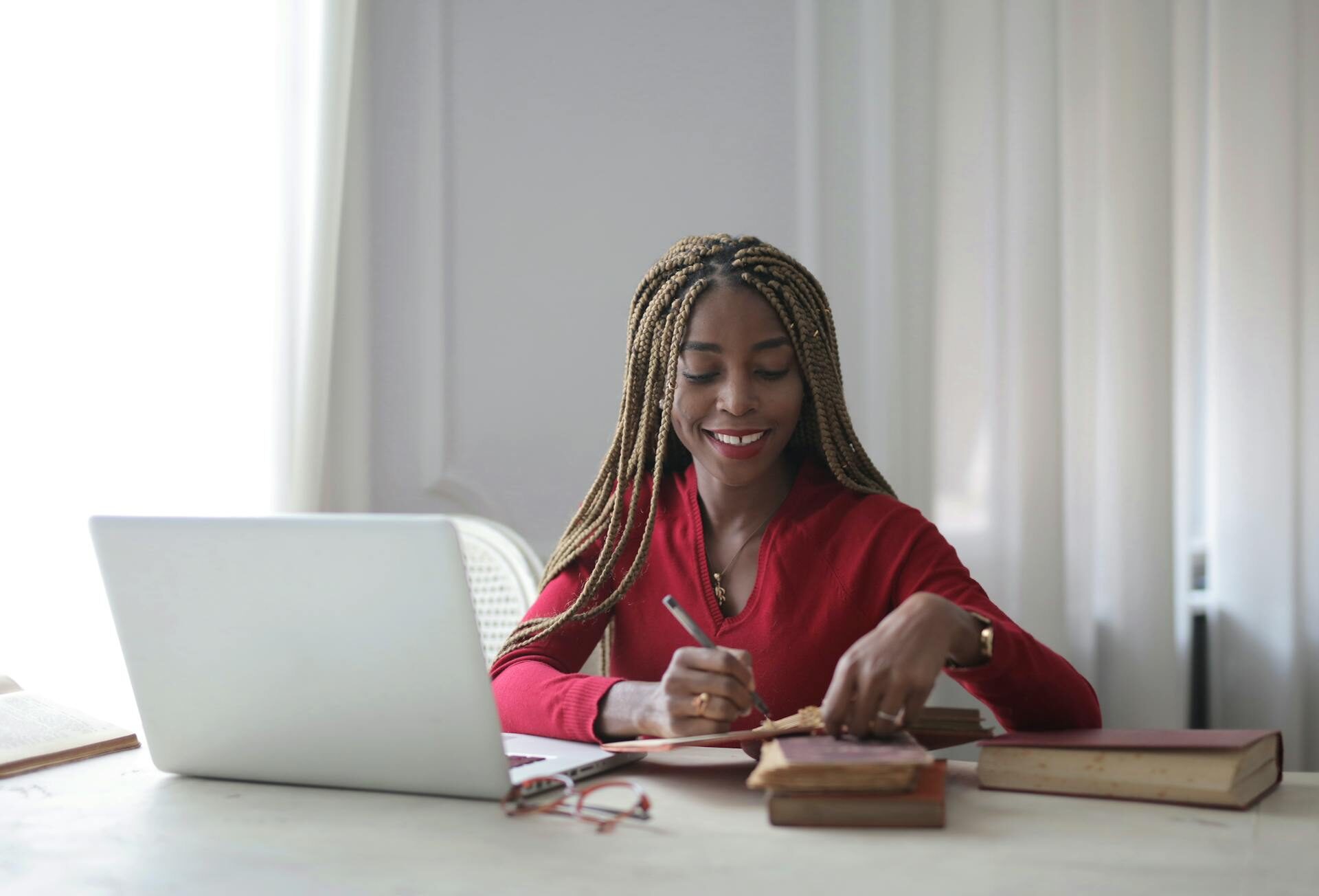 woman-at-desk-checking-payroll